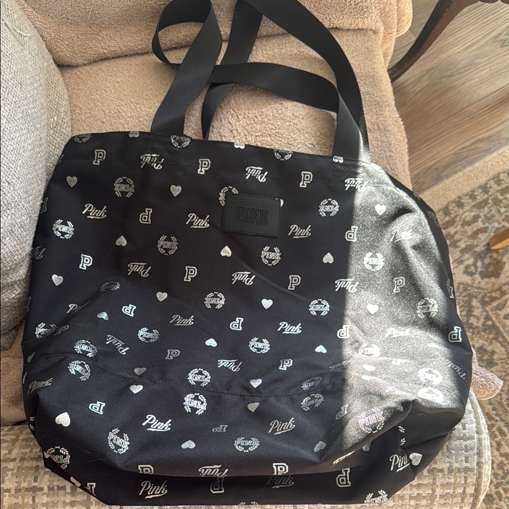 Victoria's Secret PINK Black Tote Bag